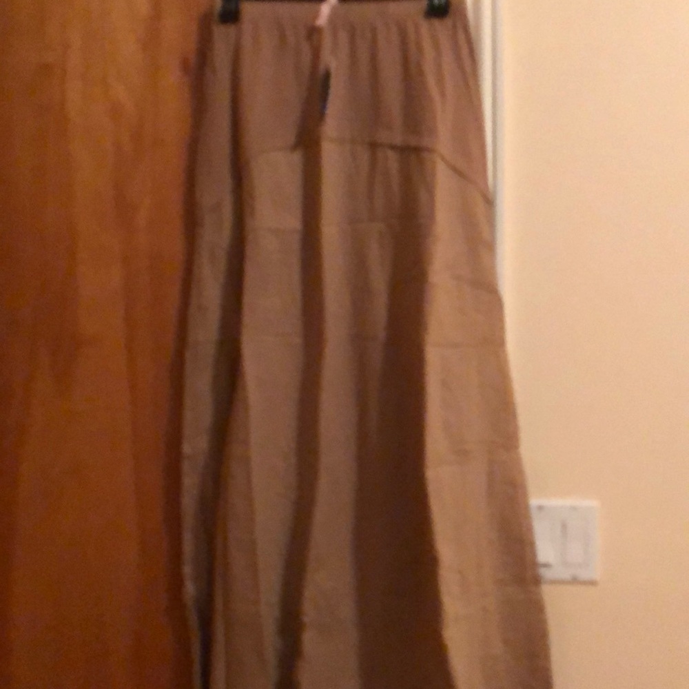 NEW women maxi tan skirt
